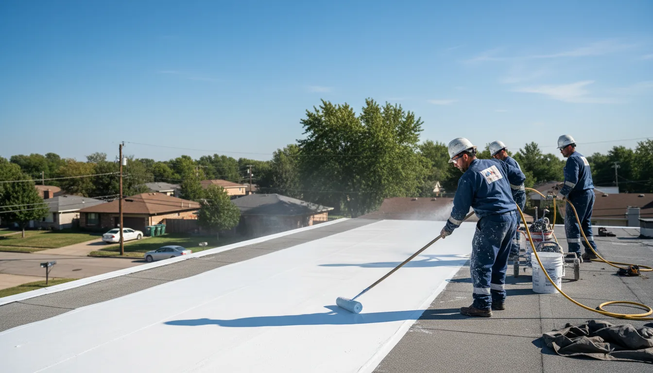 Commercial roof coating in Herrin, IL near me